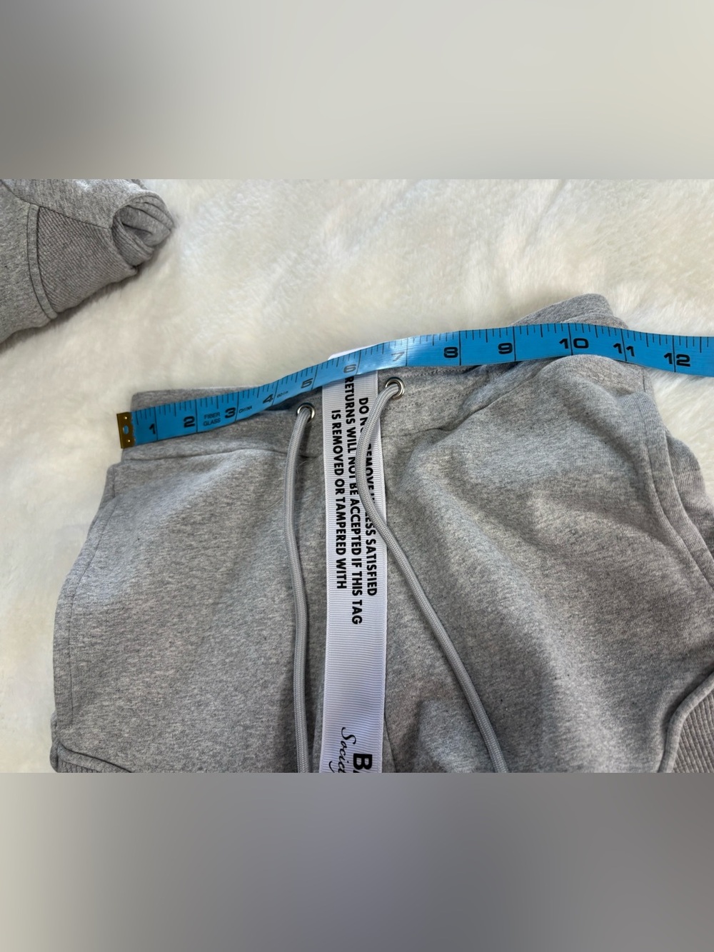NWT Bad Society Club Grey 2 Piece Tracksuit Contour Cargo Sweatsuit Small - Picture 15 of 16